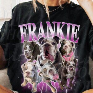 Custom Pet Vintage Bootleg T-Shirt | Retro Photo + Name Tee